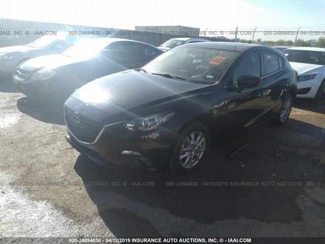 JM1BM1M7XE1204123 - 2014 MAZDA 3 GRAND TOURING BLACK photo 2