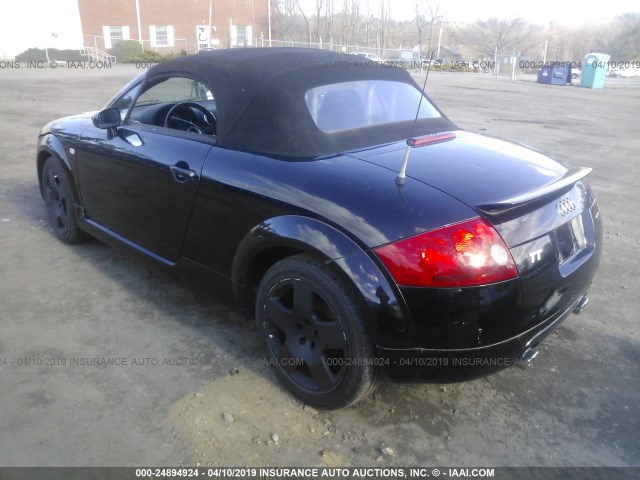 TRUUT28N611013325 - 2001 AUDI TT QUATTRO BLACK photo 3