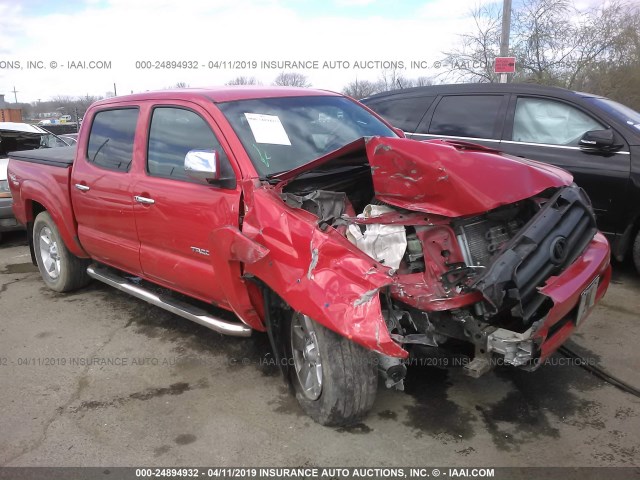 5TEJU62N56Z290393 - 2006 TOYOTA TACOMA DOUBLE CAB PRERUNNER RED photo 1