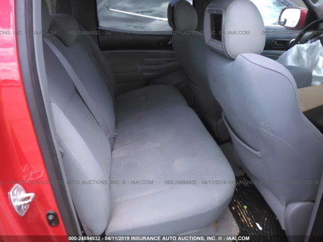 5TEJU62N56Z290393 - 2006 TOYOTA TACOMA DOUBLE CAB PRERUNNER RED photo 8