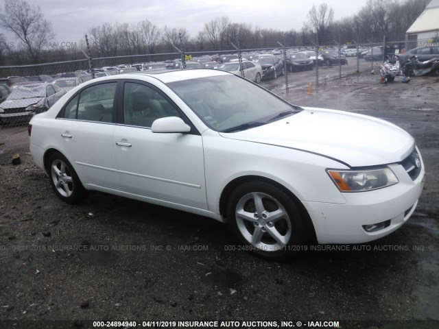 5NPEU46FX7H218702 - 2007 HYUNDAI SONATA SE/LIMITED WHITE photo 1