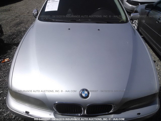 WBADT43472GY96769 - 2002 BMW 525 I AUTOMATIC SILVER photo 10
