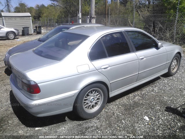 WBADT43472GY96769 - 2002 BMW 525 I AUTOMATIC SILVER photo 4