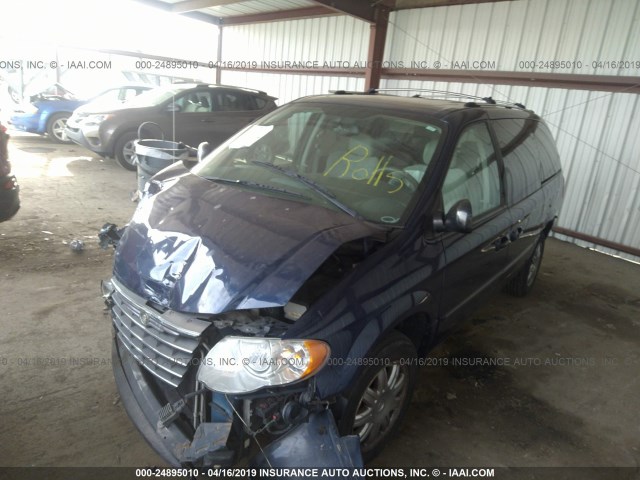 2A4GP64L36R640276 - 2006 CHRYSLER TOWN & COUNTRY LIMITED BLUE photo 2