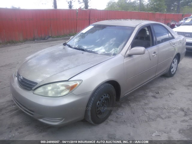 4T1BE32K03U148197 - 2003 TOYOTA CAMRY LE/XLE/SE BEIGE photo 2