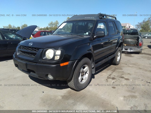 5N1MD28T63C660039 - 2003 NISSAN XTERRA SE/SC BLACK photo 2