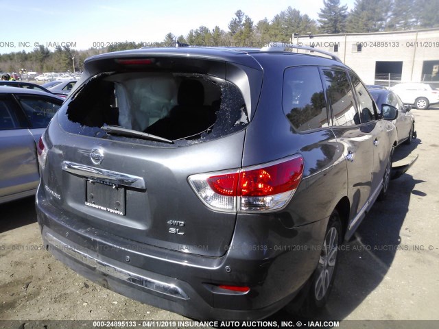 5N1AR2MM3EC639123 - 2014 NISSAN PATHFINDER S/SV/SL/PLATINUM BLACK photo 4