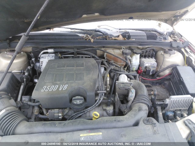 1G1ZT62845F306569 - 2005 CHEVROLET MALIBU MAXX LS 金色 照片 10