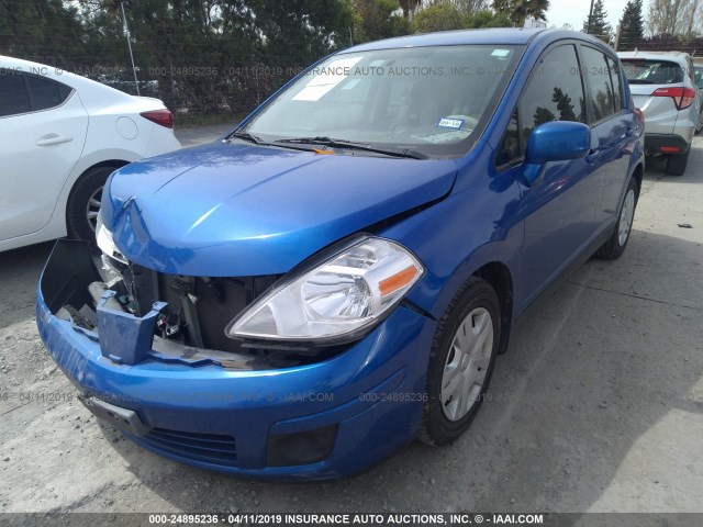 3N1BC1CP7CK280496 - 2012 NISSAN VERSA S/SL BLUE photo 2