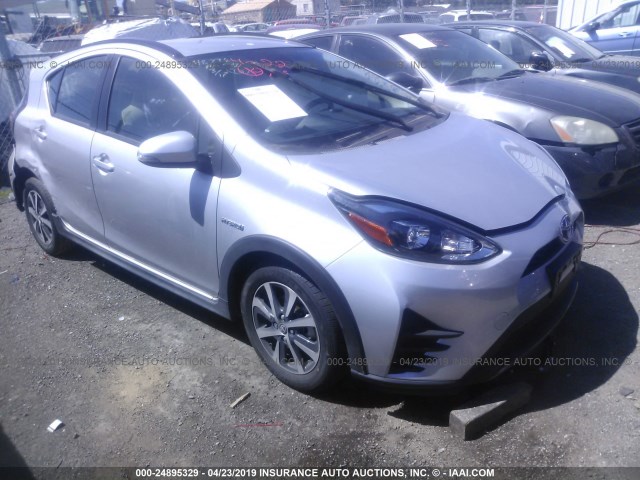 JTDKDTB38J1619527 - 2018 TOYOTA PRIUS C SILVER photo 1