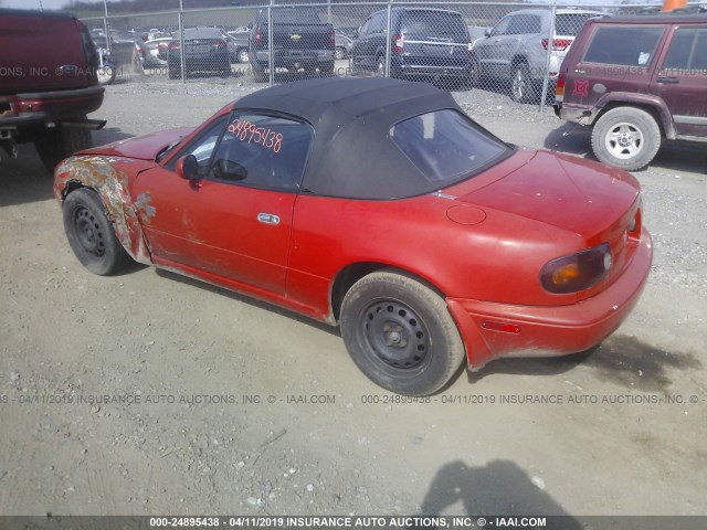 JM1NA3512L0112471 - 1990 MAZDA MX-5 MIATA RED photo 3