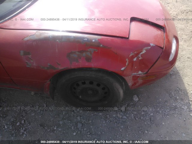 JM1NA3512L0112471 - 1990 MAZDA MX-5 MIATA RED photo 6