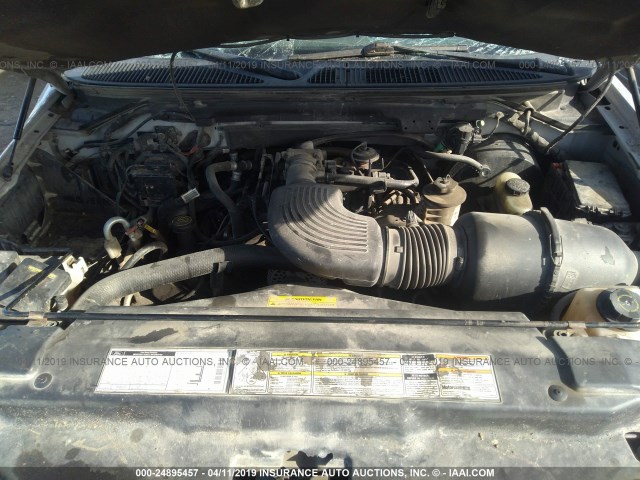 1FMPU16L6YLC16595 - 2000 FORD EXPEDITION XLT SILVER photo 10