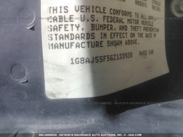 1G8AJ55F56Z133928 - 2006 SATURN ION LEVEL 2 黑色 照片 9