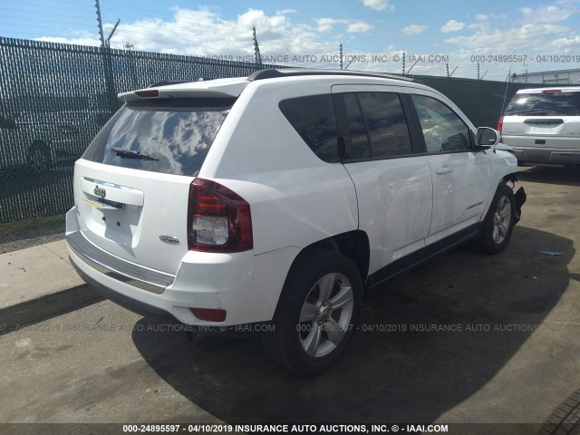 1C4NJDEB3FD272323 - 2015 JEEP COMPASS LATITUDE WHITE photo 4