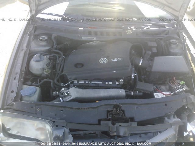 3VWSE69M84M042256 - 2004 VOLKSWAGEN JETTA GLS GRAY photo 10