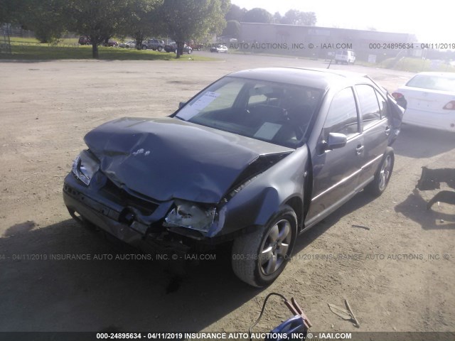 3VWSE69M84M042256 - 2004 VOLKSWAGEN JETTA GLS GRAY photo 2