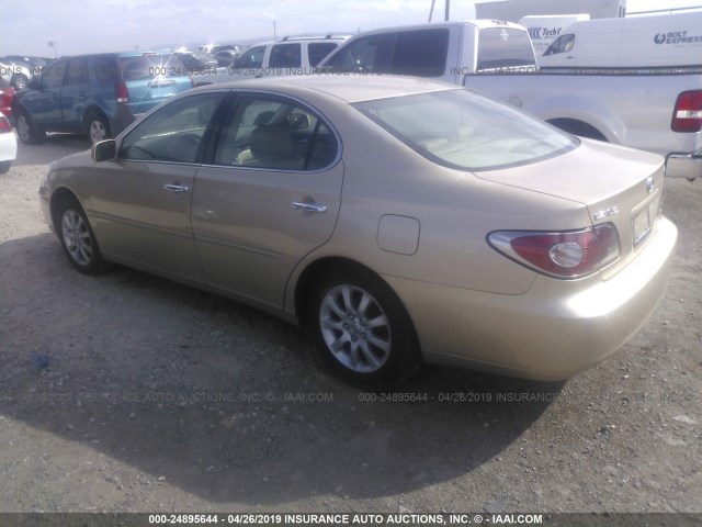 JTHBF30G520025466 - 2002 LEXUS ES 300 GOLD photo 3