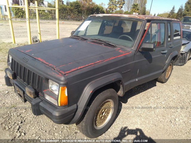 1JCMT7890JT178347 - 1988 JEEP CHEROKEE LIMITED RED photo 2