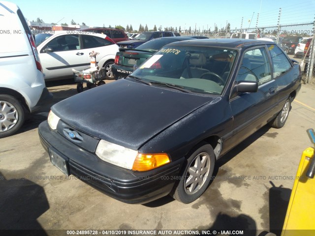 1FASP11J4SW209202 - 1995 FORD ESCORT LX/SPORT BLACK photo 2