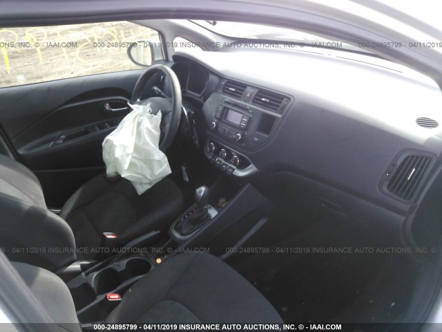 KNADM4A34D6239010 - 2013 KIA RIO LX SILVER photo 5