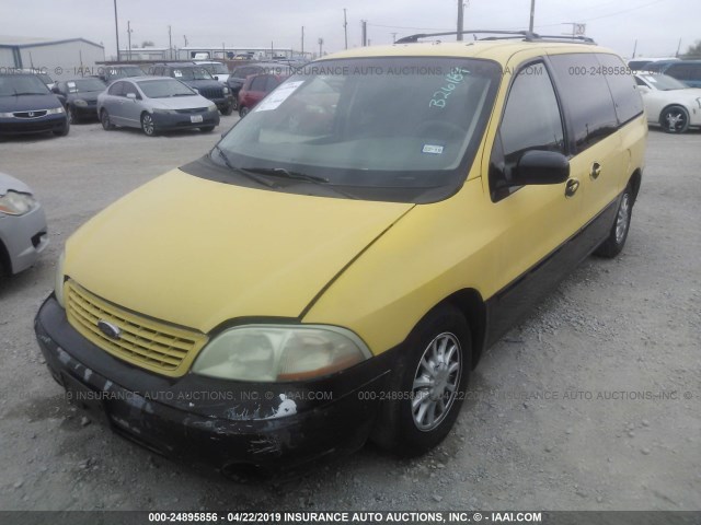 2FMZA51471BB26189 - 2001 FORD WINDSTAR LX YELLOW photo 2