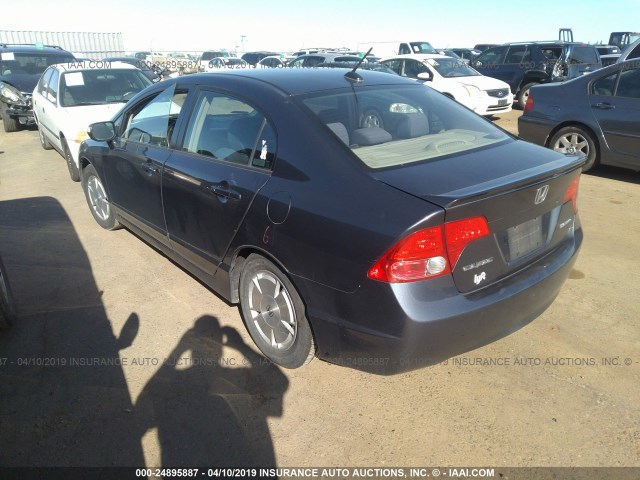 JHMFA36247S015132 - 2007 HONDA CIVIC HYBRID GRAY photo 3