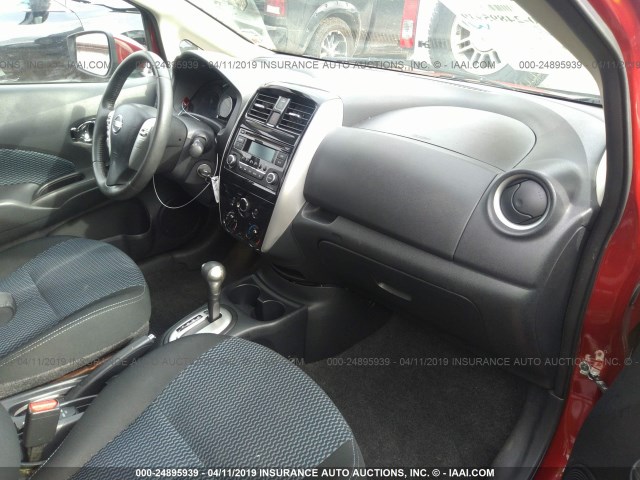 3N1CE2CP0FL397792 - 2015 NISSAN VERSA NOTE S/S PLUS/SV/SL/SR RED photo 5