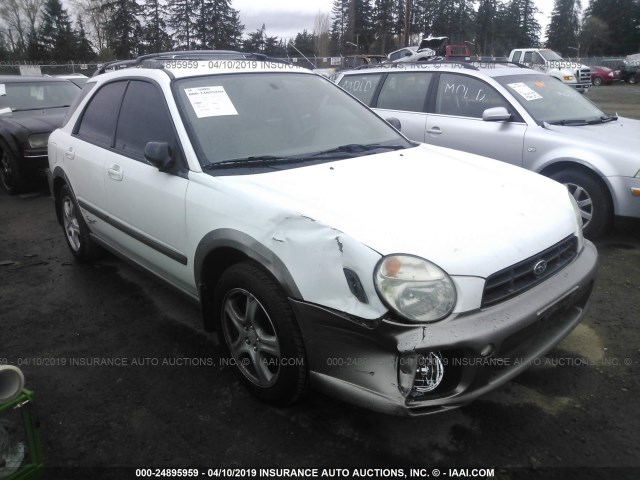 JF1GG68572G802204 - 2002 SUBARU IMPREZA OUTBACK SPORT WHITE photo 1