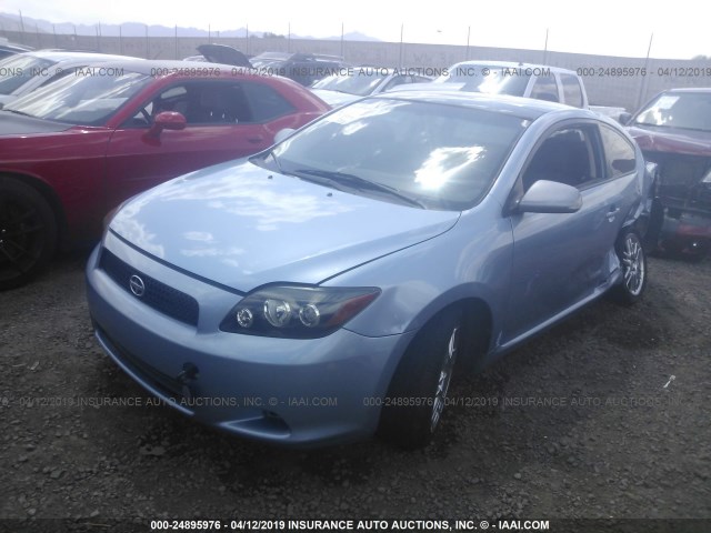 JTKDE167X80235393 - 2008 TOYOTA SCION TC ლურჯი ფოტო 2