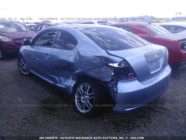 JTKDE167X80235393 - 2008 TOYOTA SCION TC ლურჯი ფოტო 3