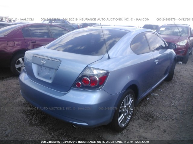 JTKDE167X80235393 - 2008 TOYOTA SCION TC ლურჯი ფოტო 4