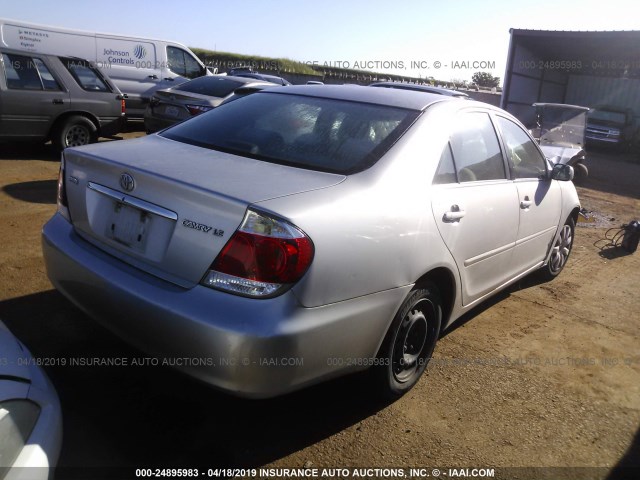 4T1BE32K16U685374 - 2006 TOYOTA CAMRY LE/XLE/SE SILVER photo 4