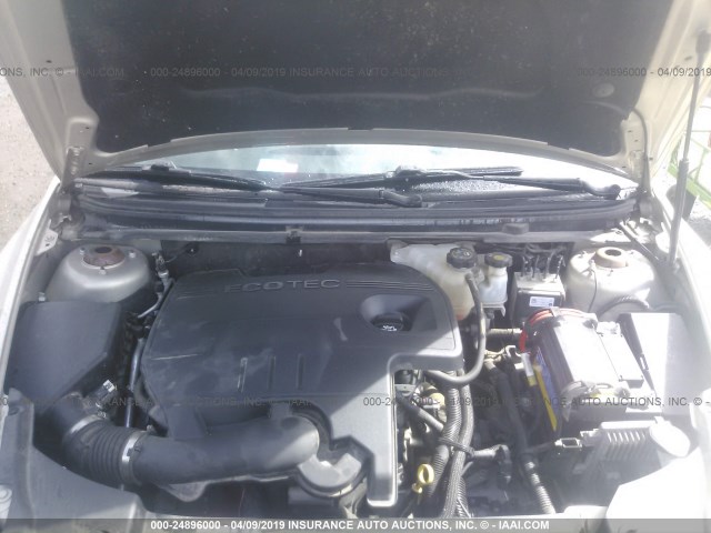 1G1ZC5E0XCF207901 - 2012 CHEVROLET MALIBU 1LT 金色 照片 10