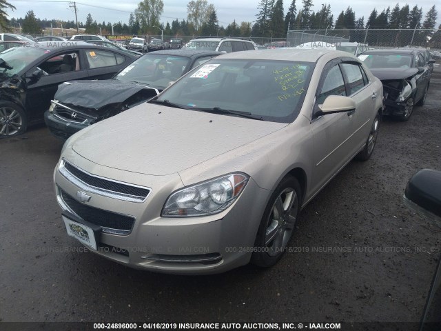 1G1ZC5E0XCF207901 - 2012 CHEVROLET MALIBU 1LT 金色 照片 2