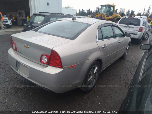 1G1ZC5E0XCF207901 - 2012 CHEVROLET MALIBU 1LT 金色 照片 4