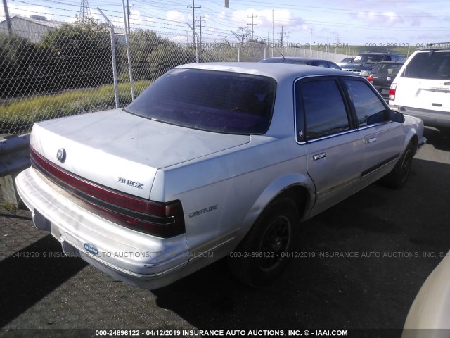 3G4AG55N2PS621210 - 1993 BUICK CENTURY SPECIAL SILVER photo 4