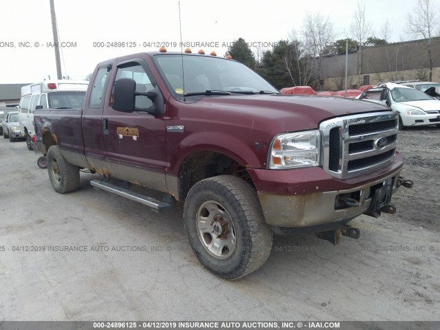 1FTWX31Y16ED09337 - 2006 FORD F350 SRW SUPER DUTY MAROON photo 1