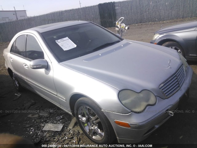 WDBRF61J12F202375 - 2002 MERCEDES-BENZ C 240 SILVER photo 1