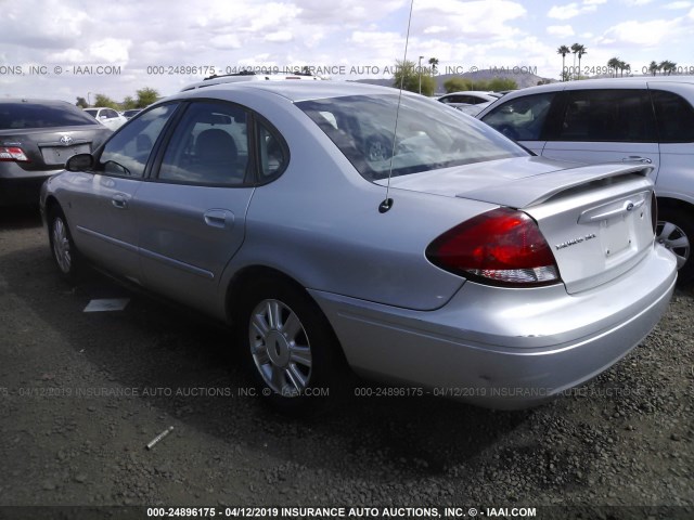 1FAHP56S54A165102 - 2004 FORD TAURUS SEL SILVER photo 3