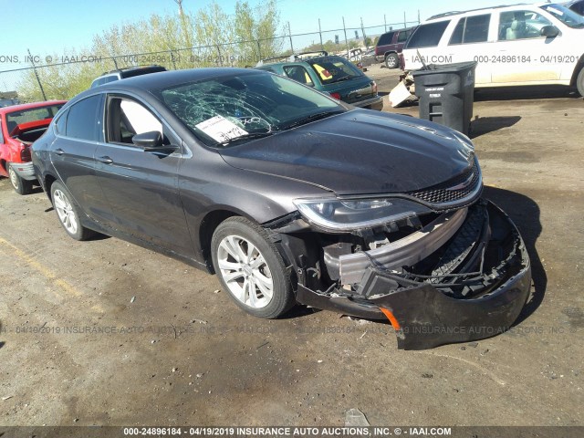 1C3CCCAB2FN578817 - 2015 CHRYSLER 200 LIMITED GRAY photo 1