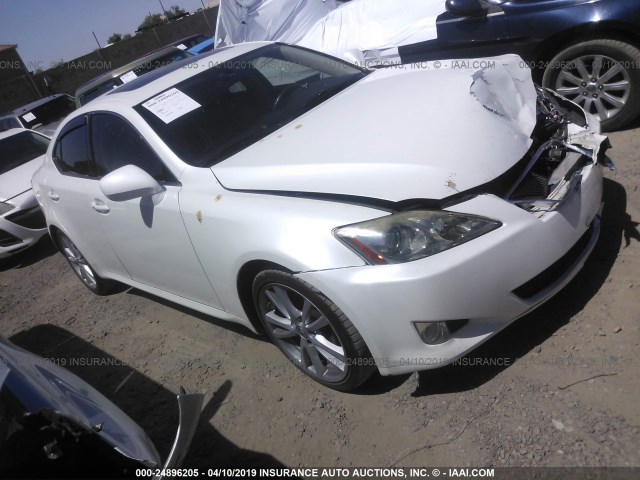 JTHBK262175049579 - 2007 LEXUS IS 250 WHITE photo 1