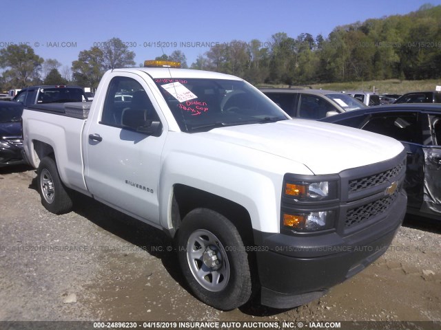 1GCNCPEH3EZ313034 - 2014 CHEVROLET SILVERADO C1500 WHITE photo 1