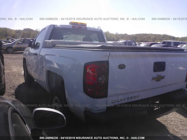 1GCNCPEH3EZ313034 - 2014 CHEVROLET SILVERADO C1500 WHITE photo 3