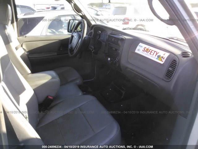 1FTYR10D28PA18679 - 2008 FORD RANGER WHITE photo 5