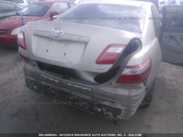 4T1BE46KX8U224905 - 2008 TOYOTA CAMRY CE/LE/XLE/SE TAN photo 6