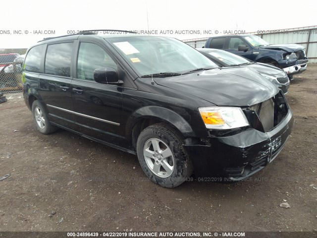 2D4RN5D19AR116106 - 2010 DODGE GRAND CARAVAN SXT BLACK photo 1