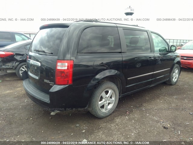 2D4RN5D19AR116106 - 2010 DODGE GRAND CARAVAN SXT BLACK photo 4