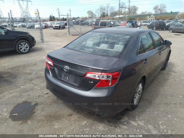 4T4BF1FK4DR290426 - 2013 TOYOTA CAMRY L/SE/LE/XLE GRAY photo 4