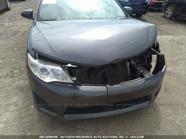 4T4BF1FK4DR290426 - 2013 TOYOTA CAMRY L/SE/LE/XLE GRAY photo 6